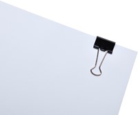 Papierklem MAUL foldback 215 19mm zwart 12 stuks-3