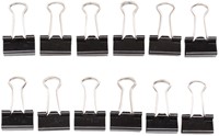 Papierklem MAUL foldback 215 19mm zwart 12 stuks-5