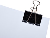 Papierklem MAUL foldback 215 zwart 6 stuks-2