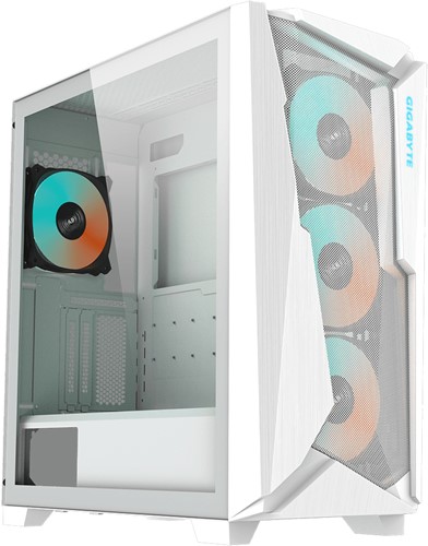 GIGABYTE C301 GLASS WHITE computerbehuizing Midi Tower Wit