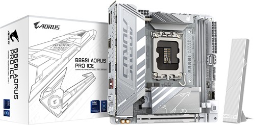 GIGABYTE B860I AORUS PRO ICE moederbord Intel B860 LGA 1851 (Socket V1) mini ITX