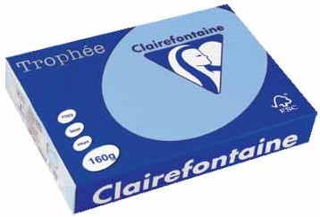 Kopieerpapier Trophee 1105 A4 160gr helblauw 250vel