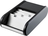 Visitekaartenbak Helit ca 300 visitekaartjes zwart-3