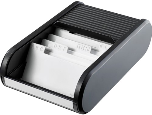 Visitekaartenbak Helit ca 300 visitekaartjes zwart-3