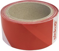 Signaallint Pickup 50mm x 100m rood/wit 