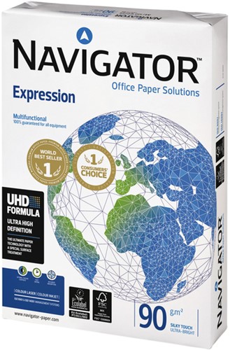 Kopieerpapier Navigator Expression A4 90gr wit 500 vel