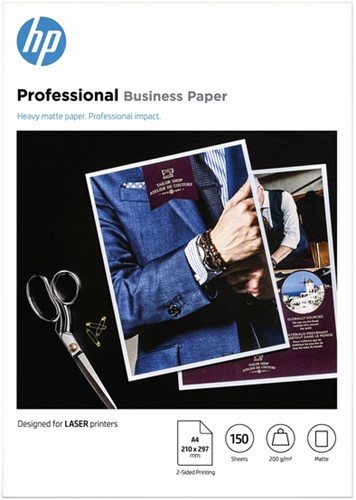 Fotopapier laser HP 7MV80A 200gr A4 mat wit 150 vel-2
