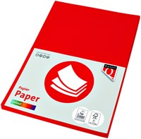 Kopieerpapier Quantore Colour A4 160gr felrood 50 vel