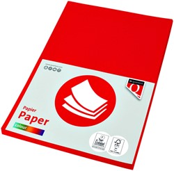 Kopieerpapier Quantore Colour A4 160gr felrood 50 vel