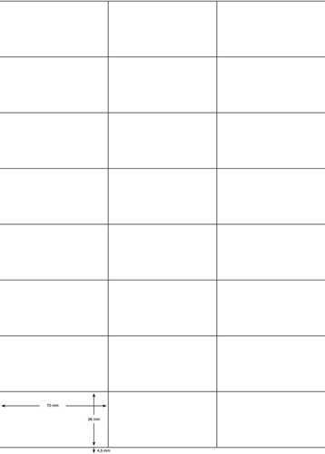 Etiket Q-Connect 70.0X36.0mm wit 2400stuks-2