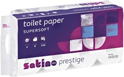 Toiletpapier Satino MT1 Prestige 4-laags 150 vel wit 043030