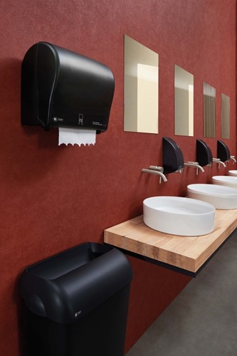 Afvalbak BlackSatino open inworp 23 liter zwart 331830-2