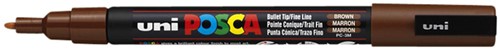 Paintmarker Uni POSCA PC3M fijn bruin