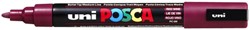 Paintmarker Uni POSCA PC5M medium wijnrood