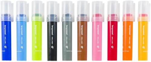 Stempelstift Bruynzeel Kids Super Stamp assorti 10 stuks-2