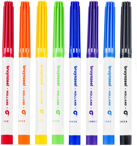 Textielstift Bruynzeel Teens set à 8 kleuren-2