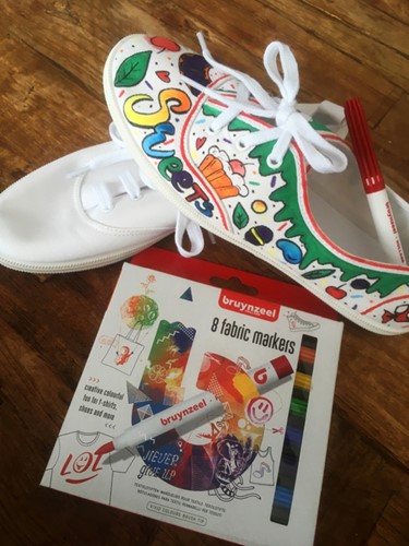 Textielstift Bruynzeel Teens set à 8 kleuren-1