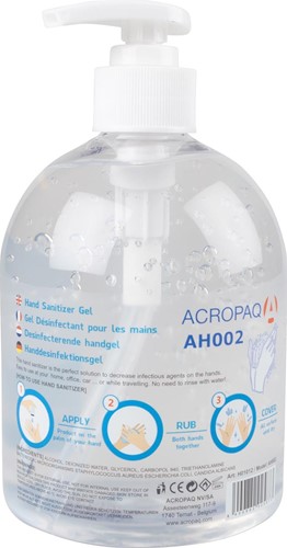 Handgel Acropaq 500ml 75% alcohol incl pomp-2