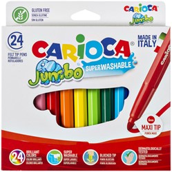 Viltstift Carioca Jumbo maxi assorti set à 24 stuks