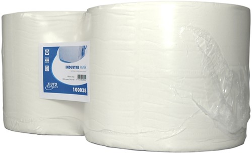 Poetspapier Euro Products M1-V1 2-laags 1000 vel wit 100038