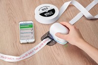 Lint Colop E-mark 25mmx25m wit-2