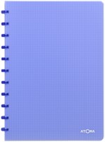 Schrift Atoma A4 ruit 5x5mm 144blz 90gr PP transparant assorti-3