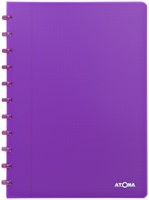 Schrift Atoma A4 ruit 5x5mm 144blz 90gr PP transparant assorti-1