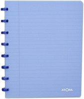 Schrift Atoma A5 lijn 144blz 90gr PP transparant assorti-3