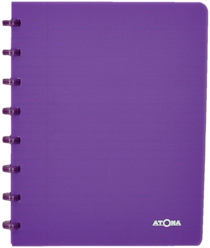 Schrift Atoma A5 blanco 144blz 90gr PP transparant assorti-1