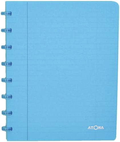 Schrift Atoma A5 lijn 144blz 90gr PP transparant assorti-2
