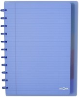 Schrift Atoma A4+ lijn 120blz 90gr PP transparant assorti