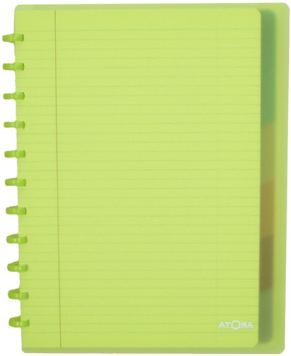 Schrift Atoma A4+ lijn 120blz 90gr PP transparant assorti-2