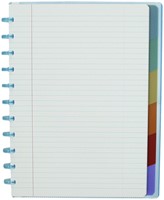 Schrift Atoma A4+ lijn 120blz 90gr PP transparant assorti-6