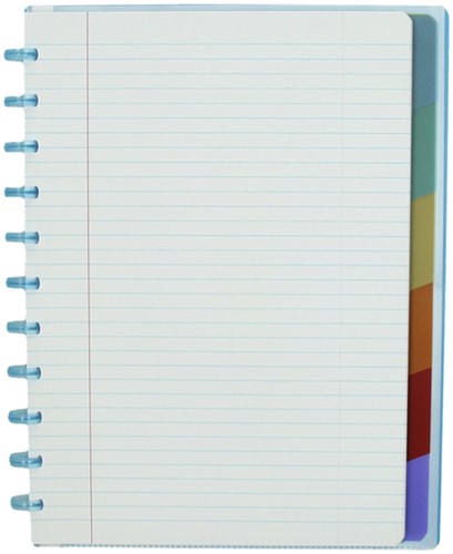 Schrift Atoma A4+ lijn 120blz 90gr PP transparant assorti-6