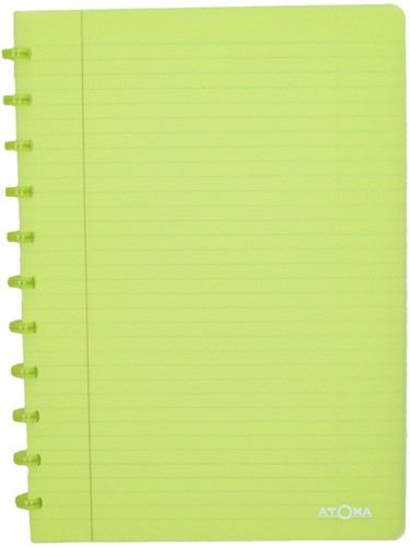 Schrift Atoma A4 blanco 144blz 90gr PP transparant assorti-2