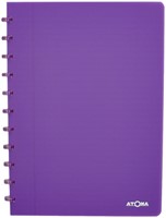 Schrift Atoma A4 lijn 144blz 90gr PP transparant assorti-1