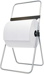 Poetspapierdispenser Euro Products V1 vloerstandaard zilver 438300