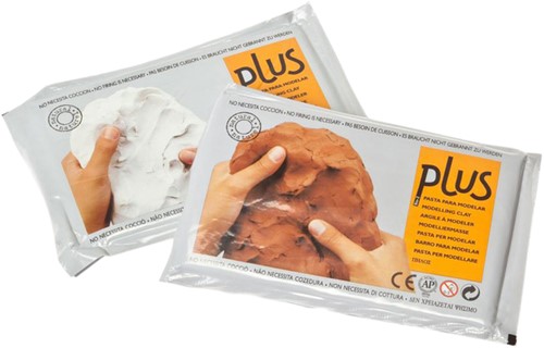 Klei Plus 1kg wit