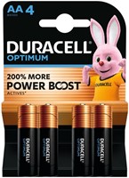 Batterij Duracell Optimum 4x AA