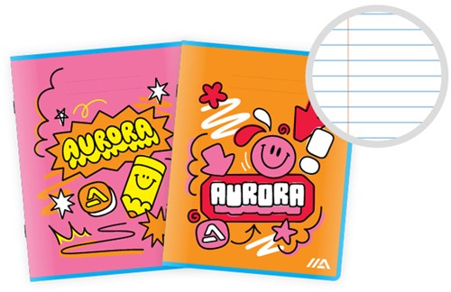 Schrift Aurora A5 lijn 200 pagina's 60gr