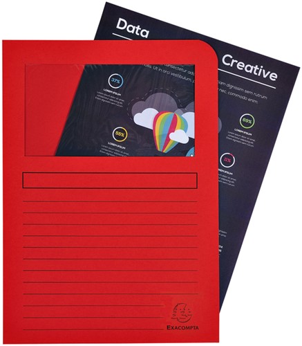 Venstermap Exacompta Forever L-model 120gr assorti 10 stuks-9