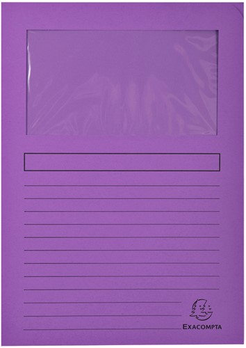 Venstermap Exacompta Forever L-model 120gr assorti 10 stuks-5