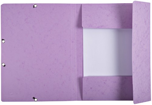Elastomap Exacompta Aquarel A4 3 kleppen 400gr glanskarton lila-2