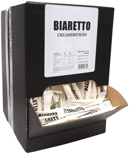 Koffiecreamer Biaretto sticks 2,5 gram 600 stuks-2