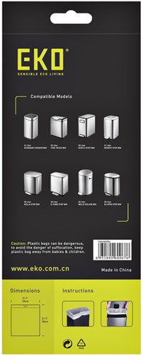 Afvalzak EKO MDPE type D met trekband 55x55cm 18-21L wit rol à 20 stuks-3