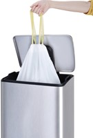 Afvalzak EKO MDPE type D met trekband 55x55cm 18-21L wit rol à 20 stuks-1