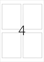 Etiket HERMA flessen 8882 90x120mm A4 glossy wit 40 stuks-1