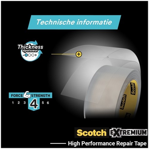 Plakband Scotch Extremium invisible 48mmx25m transparant-3