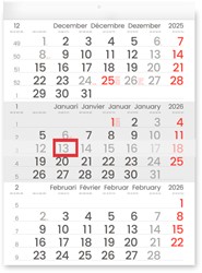 3-Maandkalender 2026 INNI Manager compact-formaat