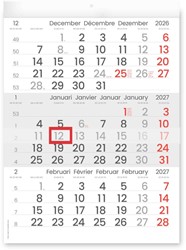 3-Maandkalender 2027 INNI Manager compact-formaat